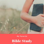 bible study resources, girl holding a bible in a field