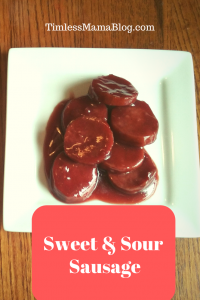 Sweet and Sour Sausages