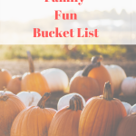 Autumn Family Memories Bucket List