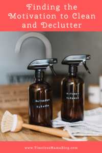 cleaning bottles with brush finding the motivation to clean and declutter