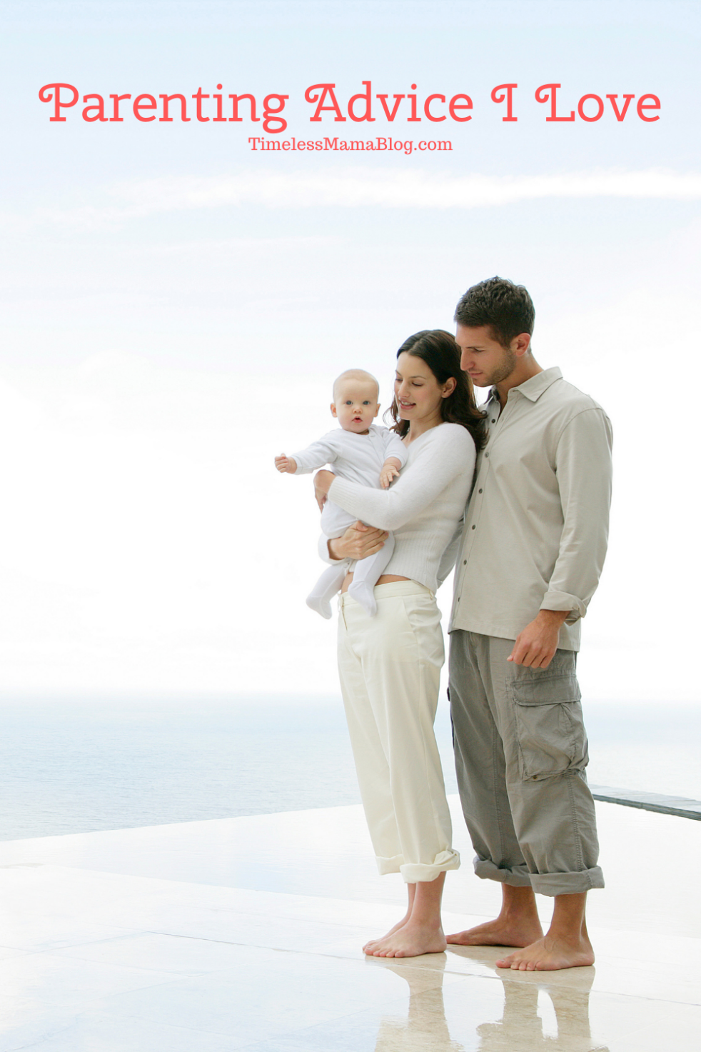 parents holding small child