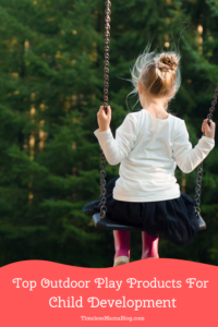 girl swinging outside outdoor childhood development