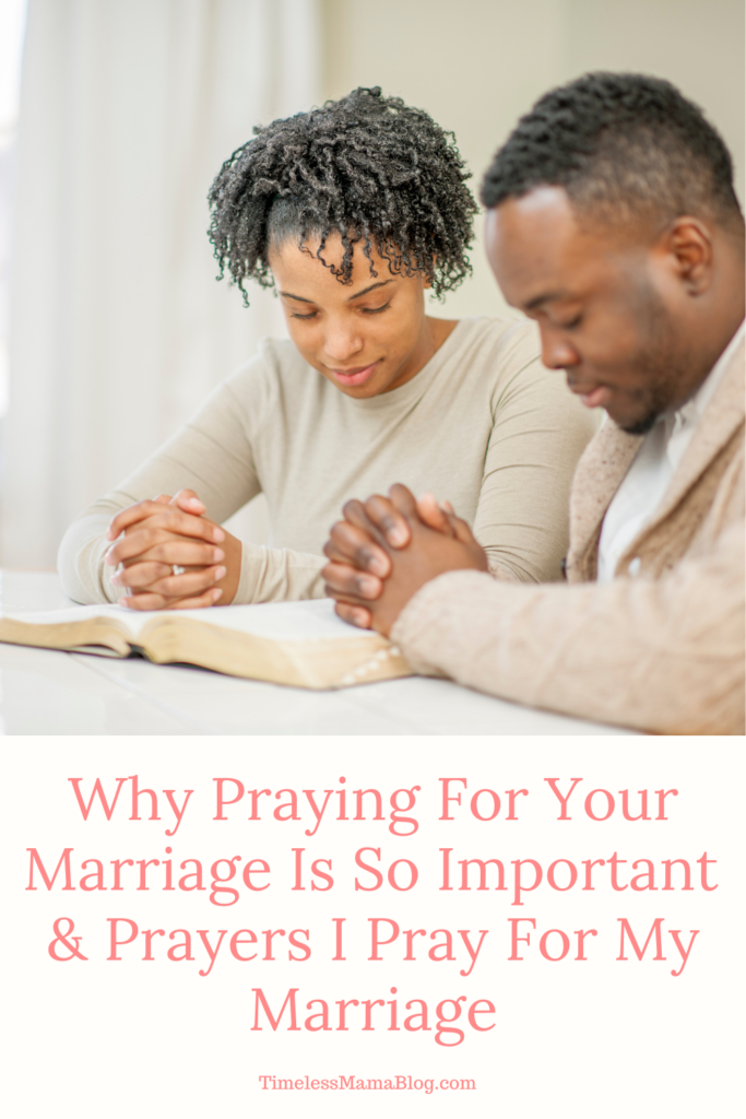 couple with Bible praying Why Praying for Your Marriage is so important